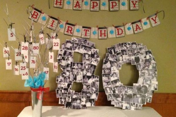 80th birthday decoration ideas