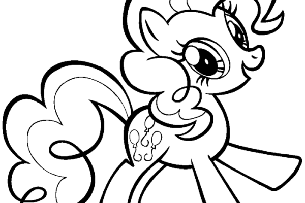 Pinkie pie coloring book