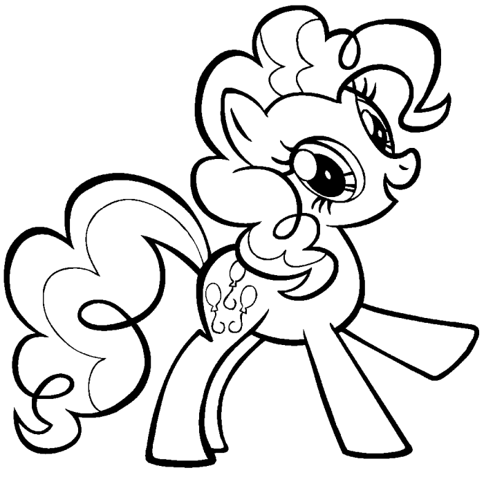 Pinkie pie coloring book