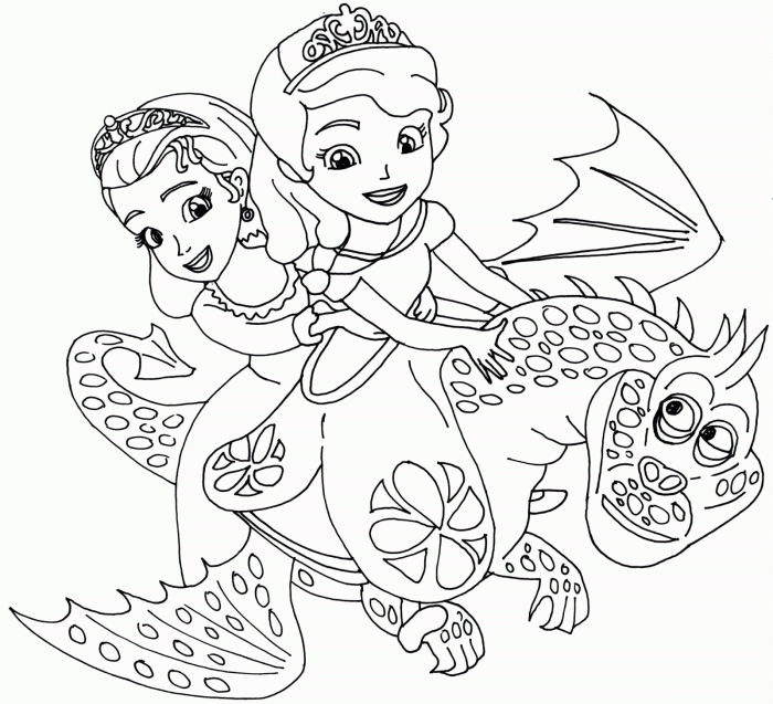 Sofia the first coloring book